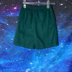 Young Classics- Green Elastic Waist Shorts size 10